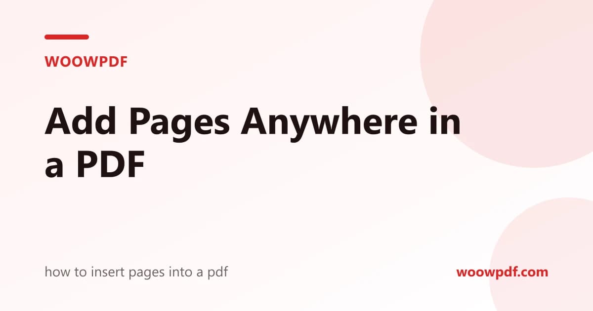 How to Insert Pages Into a PDF: Blank, PDF or Image (Free)