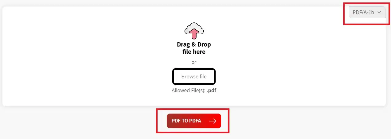 How to Convert PDF to PDF/A: Step 2: Select Your PDF/A Compliance Level